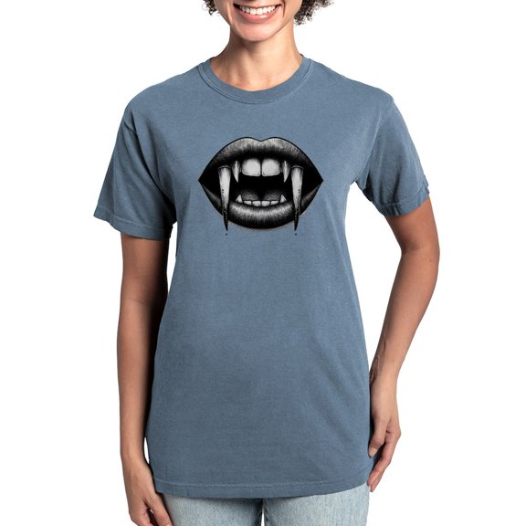 CafePress - Vampire Bite T Shirt - Womens Comfort Colors® Shirt