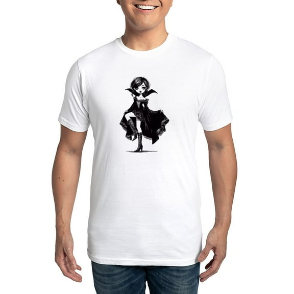CafePress - Vampire Girl Men's Eco Sport T Shirt - Men's Light Eco Sport T-Shirt