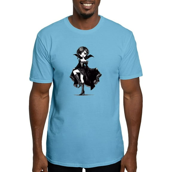 CafePress - Vampire Girl T Shirt - Fitted T-Shirt, Vintage Fit Soft Cotton Tee