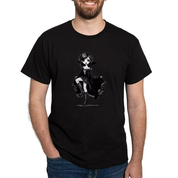 CafePress - Vampire Girl T Shirt - Men's Classic Graphic Cotton T-Shirt