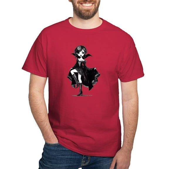 CafePress - Vampire Girl T Shirt - Men's Classic Graphic Cotton T-Shirt