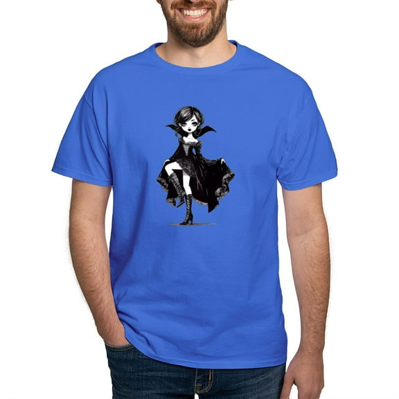 CafePress - Vampire Girl T Shirt - Men's Classic Graphic Cotton T-Shirt