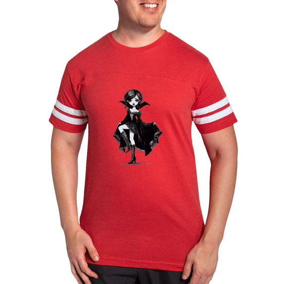 CafePress - Vampire Girl T Shirt - Mens Football Shirt