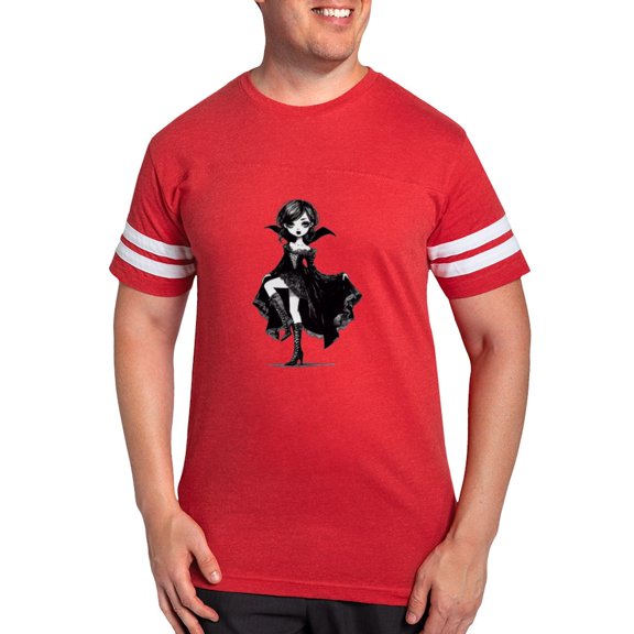 CafePress - Vampire Girl T Shirt - Mens Football Shirt