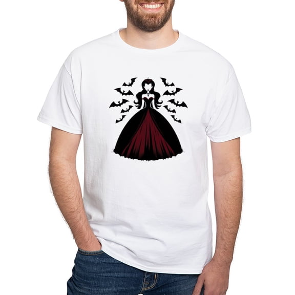 CafePress - Vampire Queen Men's Value T Shirt - Men's White Classic Cotton T-Shirts