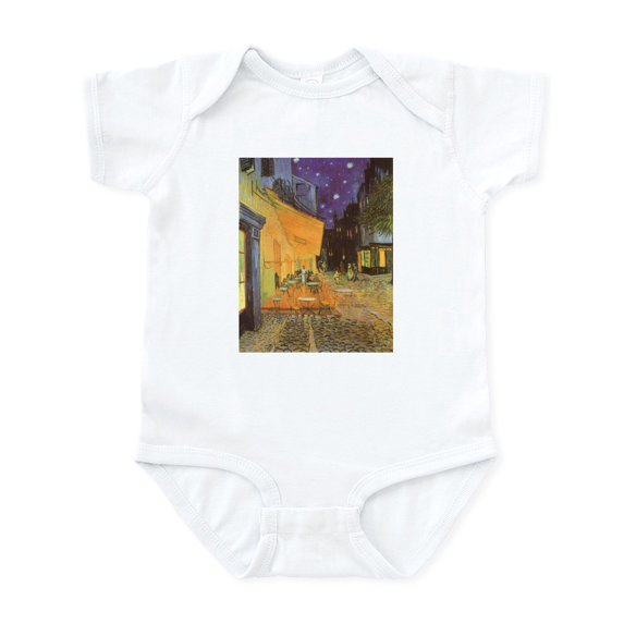 CafePress - Van Gogh Cafe Terrace At Night Infant Bodysuit - Baby Light Bodysuit, Size Newborn - 24 Months