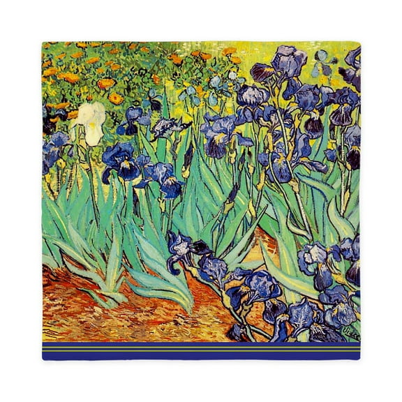 CafePress - Van Gogh Irises Purple Floral Queen Duvet Cover - Queen Duvet