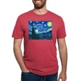 thumbnail image 1 of CafePress - Van Gogh Starry Night Men's Deluxe T Shirt - Mens Tri-blend T-Shirt, 1 of 4