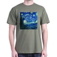 thumbnail image 1 of CafePress - Van Gogh Starry Night T Shirt - Men's Classic Graphic Cotton T-Shirt, 1 of 4