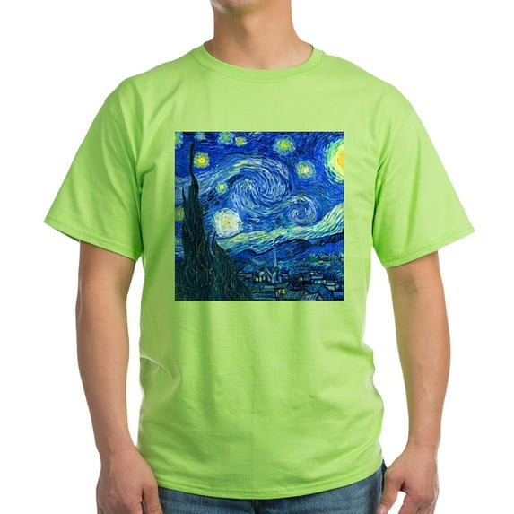 CafePress - Van Gogh Starry Night T Shirt - Light T-Shirt - CP