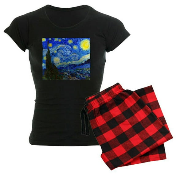 CafePress - Van Gogh Starry Night - Women's Dark Pajamas
