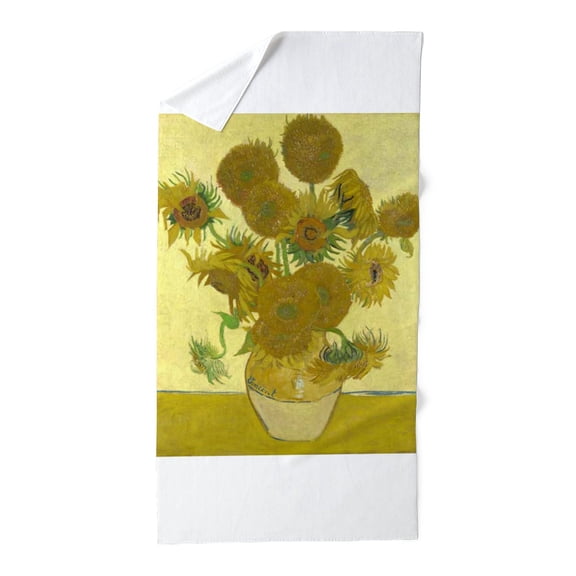 CafePress - Van Gogh Sunflowers - Large Beach Towel, Soft 30"x60" Towel with Unique Design
