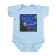 thumbnail image 1 of CafePress - Van Gogh: The Starry Night Body Suit - Baby Light Bodysuit, Size Newborn - 24 Months, 1 of 4