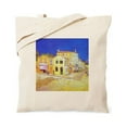 thumbnail image 1 of CafePress - Van Gogh The Yellow House Tote Bag - Unisex Canvas Tote Bag, Beige, 1-Piece, 1 of 7