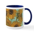 thumbnail image 1 of CafePress - Van Gogh Vase With Sunflowers Mugs - 11 oz Ceramic Mug - Novelty Coffee Tea Cup, 1 of 4