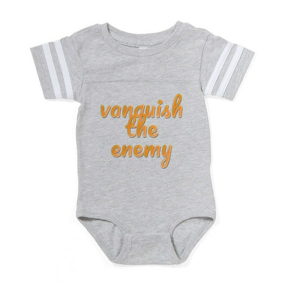 CafePress - Vanquish The Enemy - Cute Infant Baby Football Bodysuit