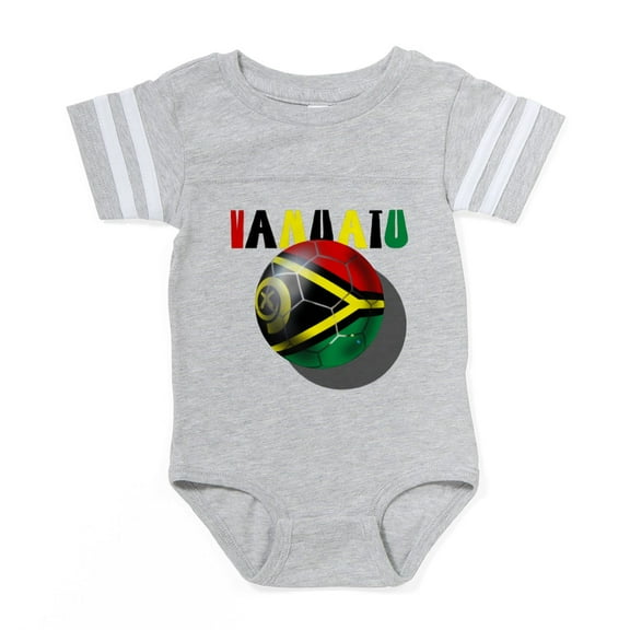 CafePress - Vanuatu Football - Cute Infant Baby Football Bodysuit