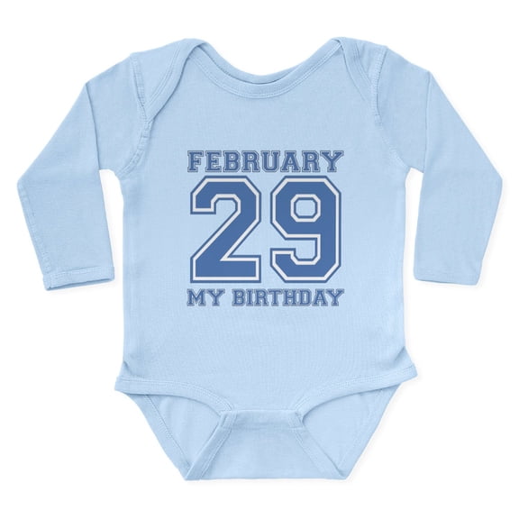 CafePress - Varsity 29 Birthday Body Suit - Long Sleeve Cotton Baby Bodysuit