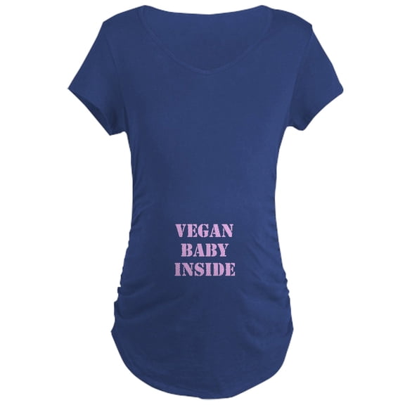 CafePress - Vegan Baby Maternity T Shirt - Maternity Dark T-Shirt