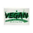 thumbnail image 1 of CafePress - Vegan Peace Love Compassion - Rectangle Magnet, 2"x3" Refrigerator Magnet, 1 of 3