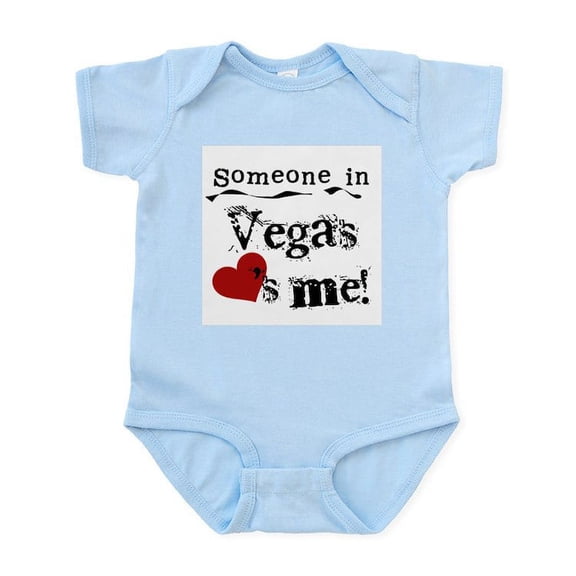 CafePress - Vegas Loves Me Infant Bodysuit - Baby Light Bodysuit, Size Newborn - 24 Months