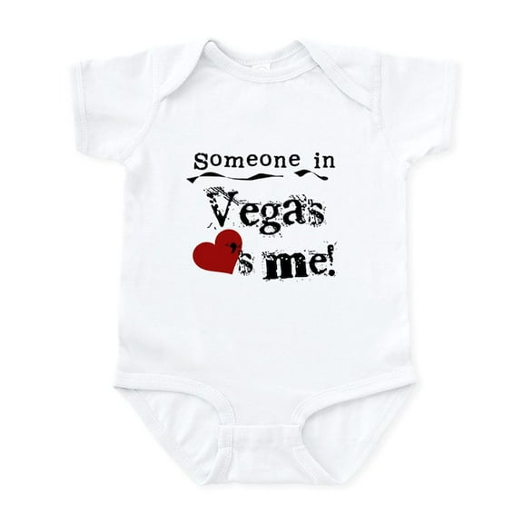 CafePress - Vegas Loves Me Infant Bodysuit - Baby Light Bodysuit, Size Newborn - 24 Months