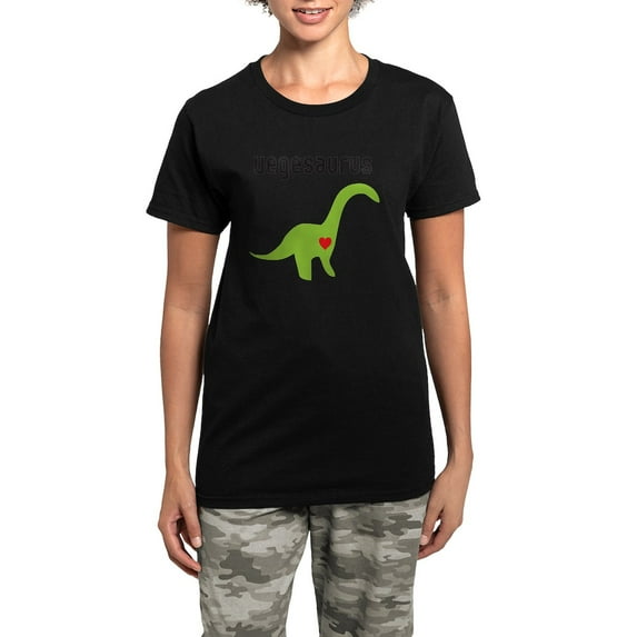 CafePress - Vegesaurus Women's Dark Pajamas - Women's Short Sleeve Print T-Shirt and Pants Dark Cotton Pajama Set