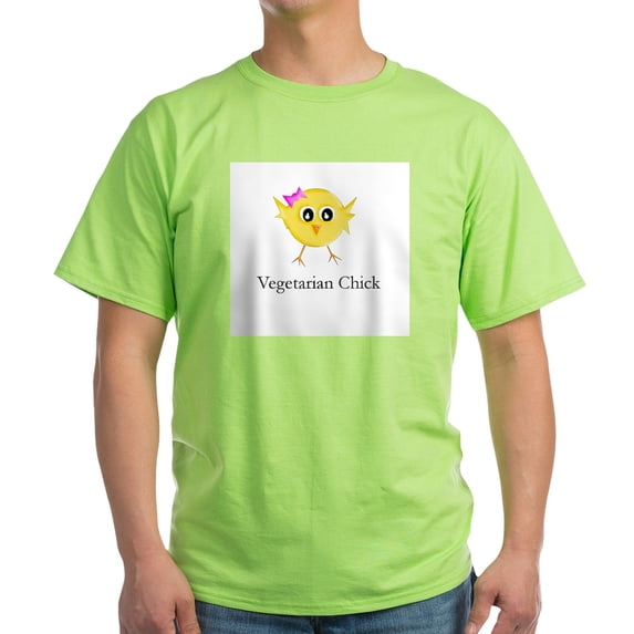 CafePress - Vegetarian Chick Light T Shirt - Light T-Shirt - CP