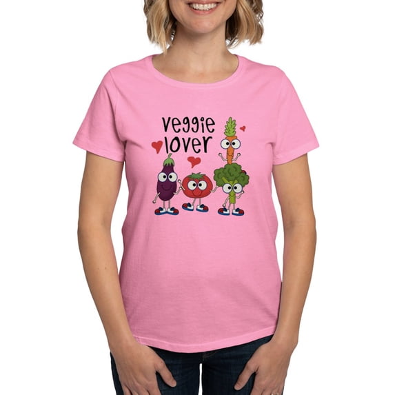 CafePress - Veggie Lover Women's Dark T Shirt - Women's Traditional Fit Dark T-Shirt