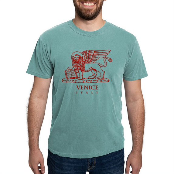 CafePress - Venetian Lion T Shirt - Mens Comfort Colors Shirt