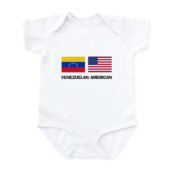 CafePress - Venezuelan American Infant Bodysuit - Baby Light Bodysuit, Size Newborn - 24 Months