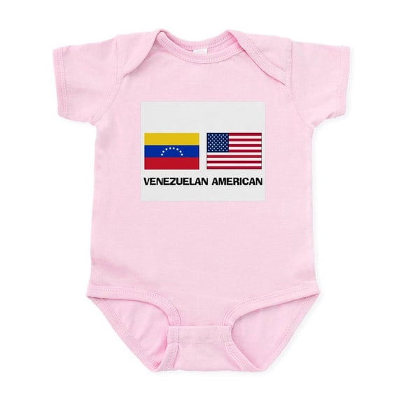 CafePress - Venezuelan American Infant Bodysuit - Baby Light Bodysuit, Size Newborn - 24 Months