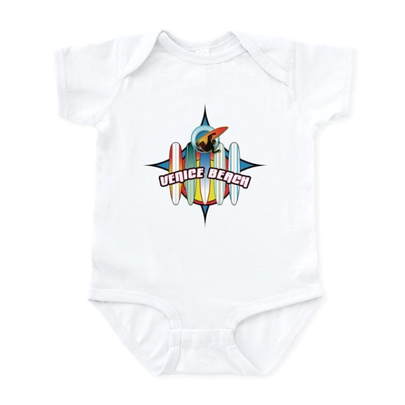 CafePress - Venice Beach Infant Bodysuit - Baby Light Bodysuit, Size Newborn - 24 Months