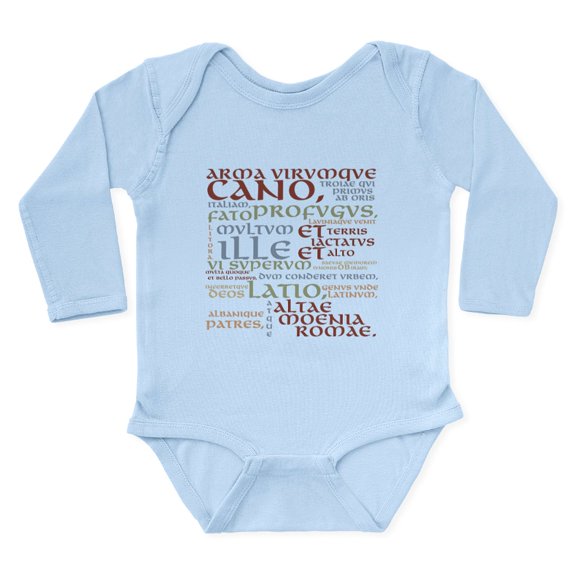CafePress - Vergil Ancient Colors Body Suit - Long Sleeve Cotton Baby Bodysuit