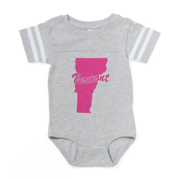 CafePress - Vermont - Cute Infant Baby Football Bodysuit