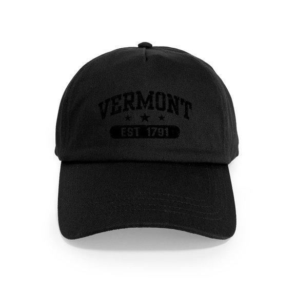 CafePress - Vermont Est. 1791 Cap - Adjustable 100% Brushed Unisex Casual Cotton Baseball Cap, Beige, 1