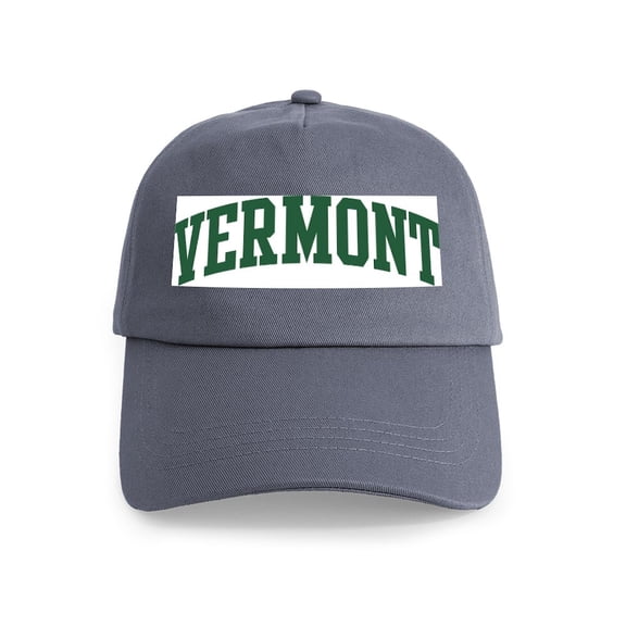 CafePress - Vermont (Green) Cap - Adjustable 100% Brushed Unisex Casual Cotton Baseball Cap, Beige, 1