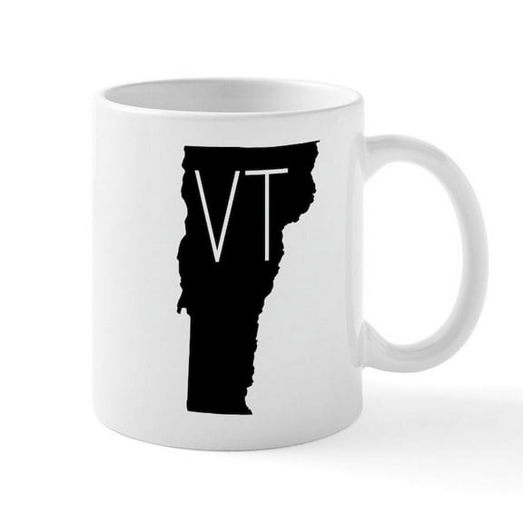 CafePress - Vermont Initials - 11 oz Ceramic Mug - Novelty Coffee Tea Cup