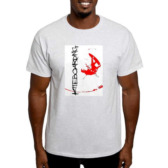 CafePress - Vertical_Kiteboarding T Shirt - Light T-Shirt - CP