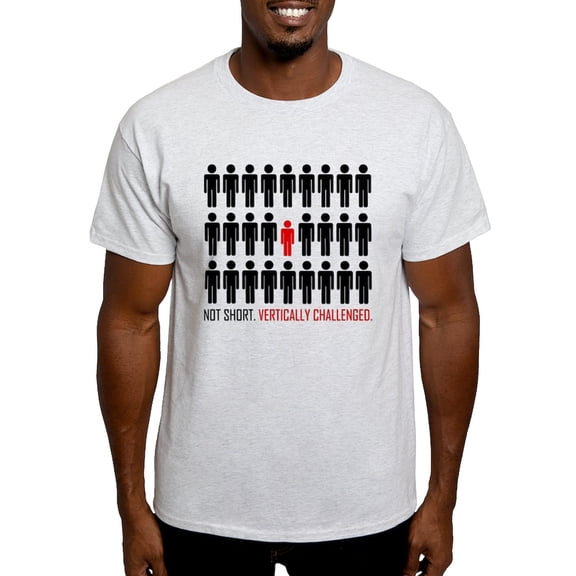CafePress - Vertically Challenged Light T Shirt - Men's Classic Graphic T-Shirt