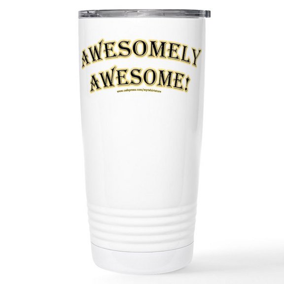 CafePress - Very Funny Coffee Joke Stainless Steel Travel Mug - Insulated Stainless Steel Travel Tumbler 20 oz.