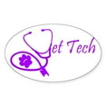 thumbnail image 1 of CafePress - Vet Tech Stethoscope Design Sticker - Sticker (Oval), 1 of 1