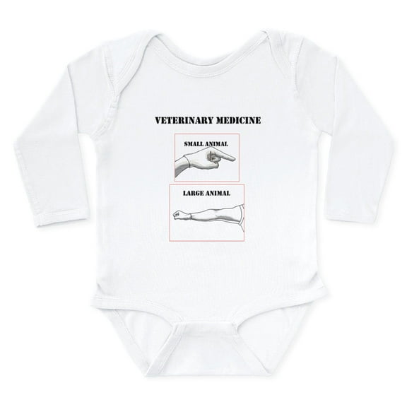CafePress - Veterinary Medicine Body Suit - Long Sleeve Cotton Baby Bodysuit