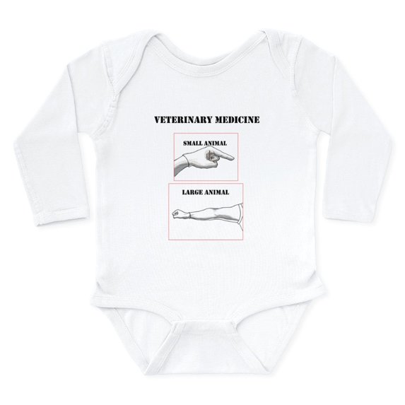 CafePress - Veterinary Medicine Body Suit - Long Sleeve Cotton Baby Bodysuit