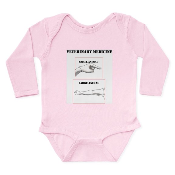 CafePress - Veterinary Medicine Body Suit - Long Sleeve Cotton Baby Bodysuit