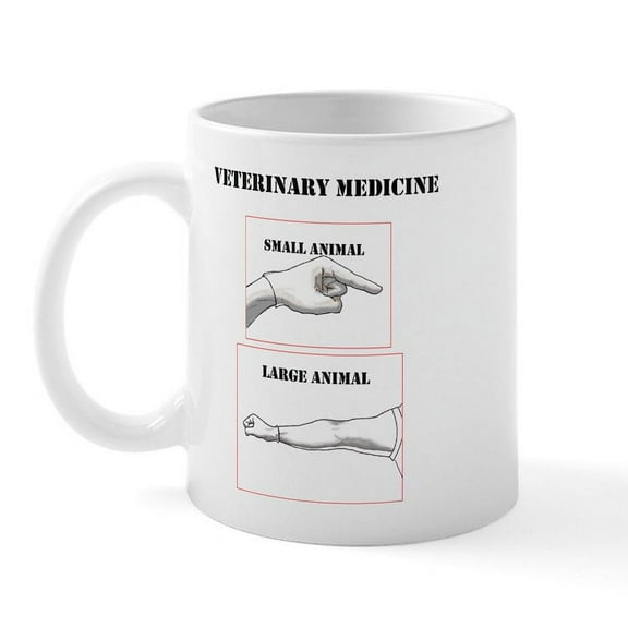 CafePress - Veterinary Medicine Mug - 11 oz Ceramic Mug - Novelty Coffee Tea Cup