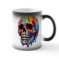 thumbnail image 1 of CafePress - Vibrant Melting Skull - 11 oz Color Changing Magic Mug, 1 of 6