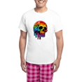 thumbnail image 1 of CafePress - Vibrant Multicolor Skull - Men's Light Loose Fit Cotton Pajama Set, 1 of 7