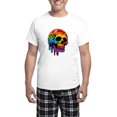 thumbnail image 1 of CafePress - Vibrant Multicolor Skull - Men's Light Loose Fit Cotton Pajama Set, 1 of 7