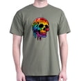 thumbnail image 1 of CafePress - Vibrant Multicolor Skull Men's Value T Shirt - Men's Classic Graphic Cotton T-Shirt, 1 of 4